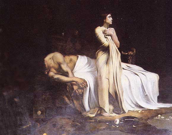 La mort d'Attila (J. Villeclère, 19e siècle, Musée des Beaux-Arts