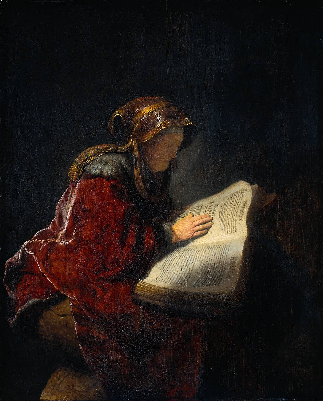 The Prophetess Anna Rembrandts Mother-1631